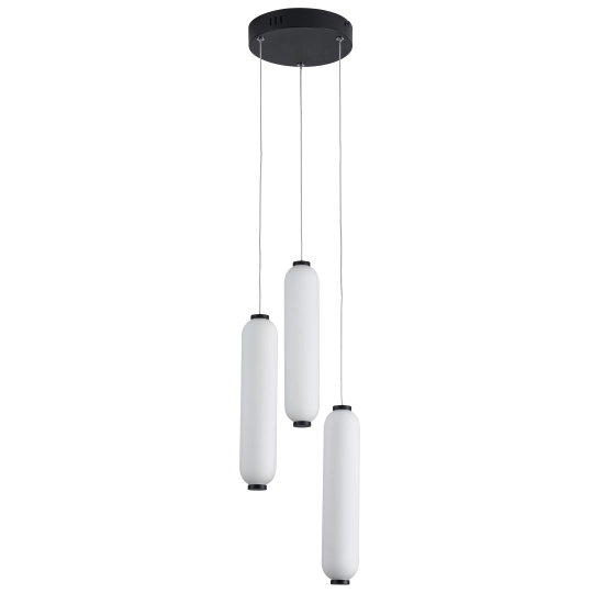 Catkin lampa wisząca czarny mat LED 3x8W 4000K 1920lm 339123-30 REALITY